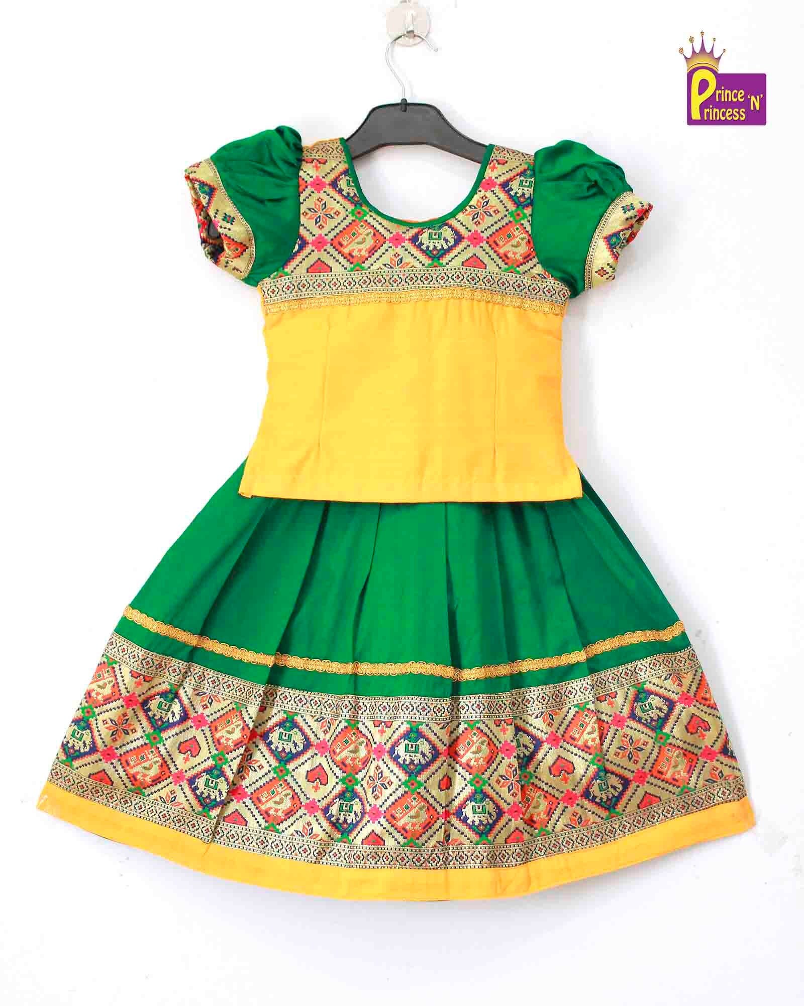 pattu pavadai dress design