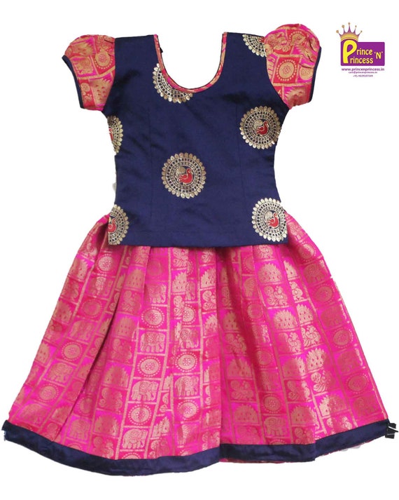 pattu lehenga for babies