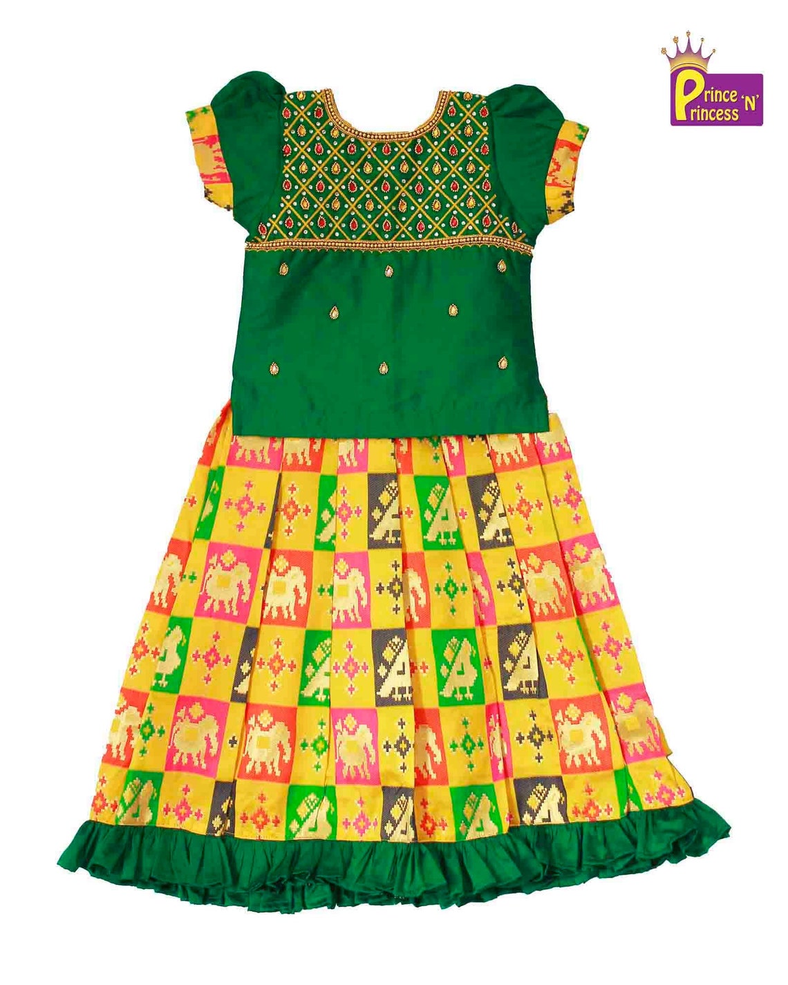 aari work for pattu pavadai