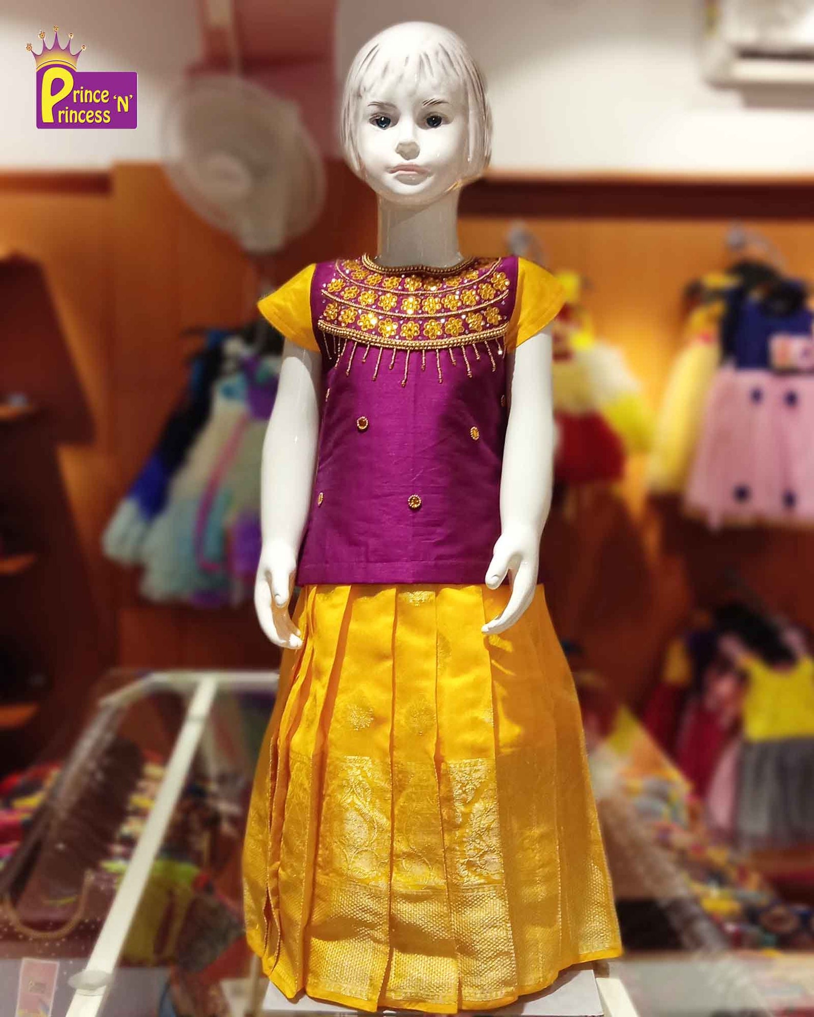 aari work for pattu pavadai