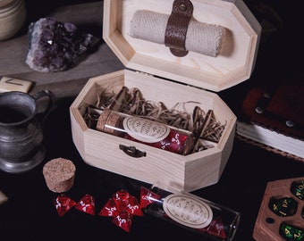 Potion of Healing | Dungeoneers Set | Dungeons and Dragons | Display Box | Glass Vials | D4 Dice | 14+ years