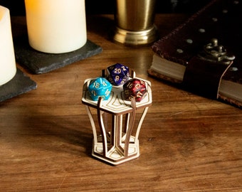 D20 Plinth | Dungeons and Dragons | Wooden | Laser Cut | Praise the Natural 20