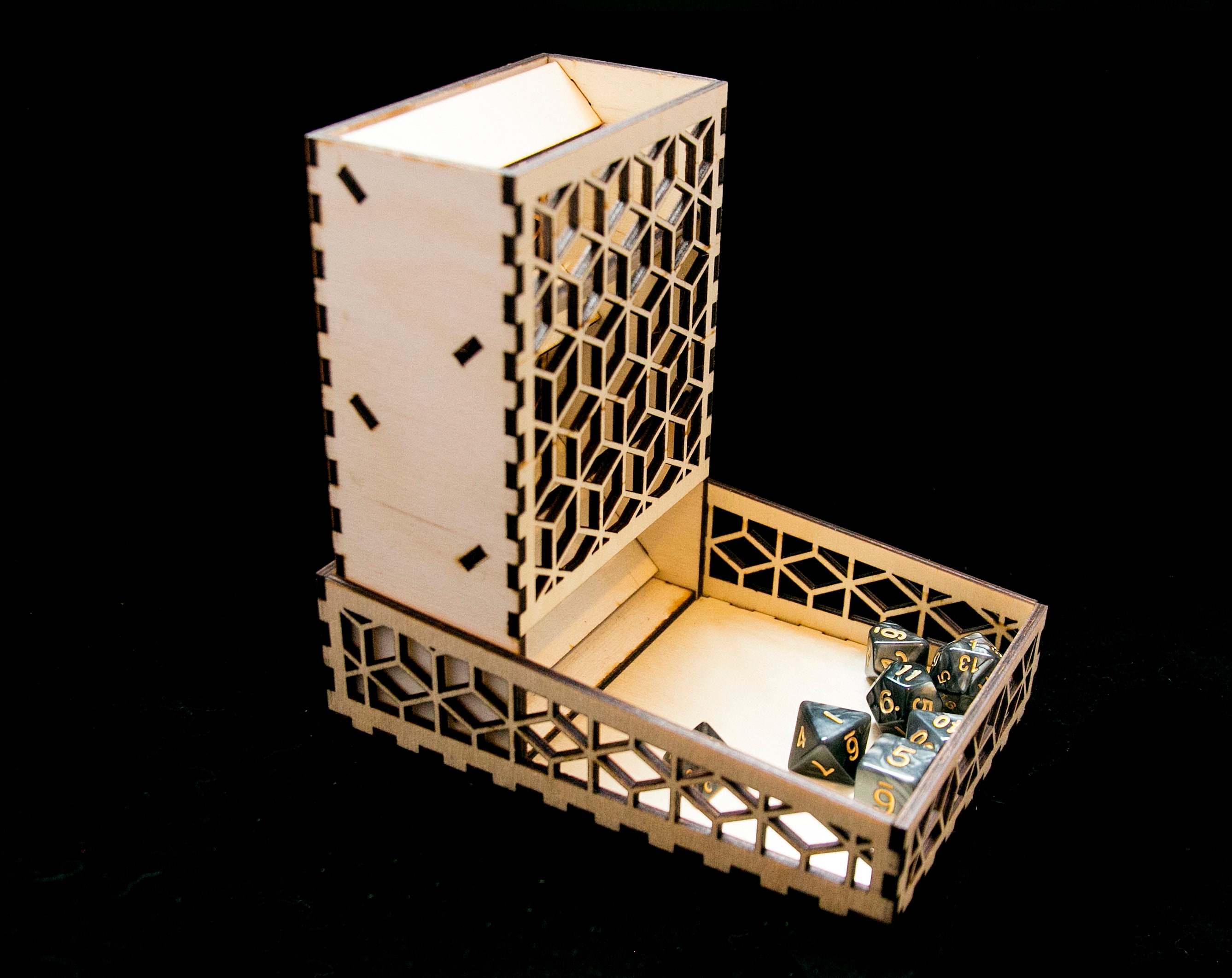 Laser Cut Dice Tower for D&D/Tabletop Games Etsy