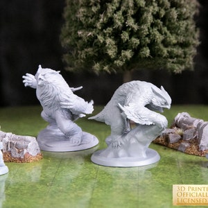 Owlbear RPG Dungeons and Dragons 3D Printed Miniature 14 years immagine 1