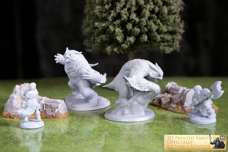 Owlbear RPG Dungeons and Dragons 3D Printed Miniature 14 years immagine 1