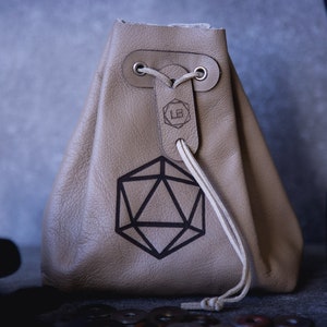 LAST CHANCE | Leather Dice Bags | Buried Bone D20 | Pouches | D&D | Larp | Dice Storage | 14+ years