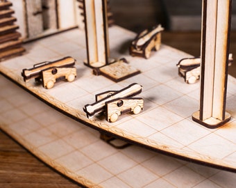 Ship Kit Extras | 4 Cannon set | PVA Required | 14+ years