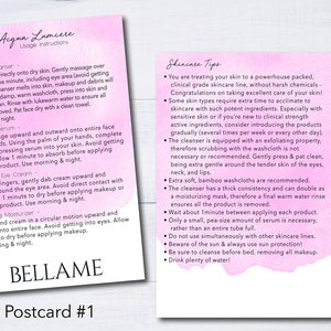 Instruções e dicas do Bellame Cartão postal 4 "x6" DOWNLOAD DIGITAL
