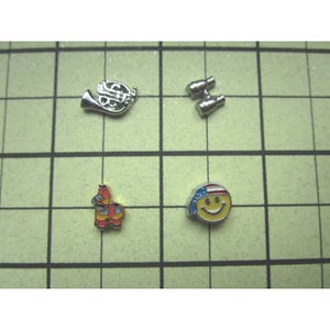 Sousaphone, Binoculars, Piñata, American Bandana Smiley, Floating Charms to fit Origami Owl