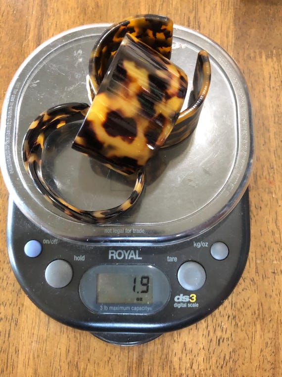 Set of 3 Faux Tortoise Shell Cuff Bracelets - image 8