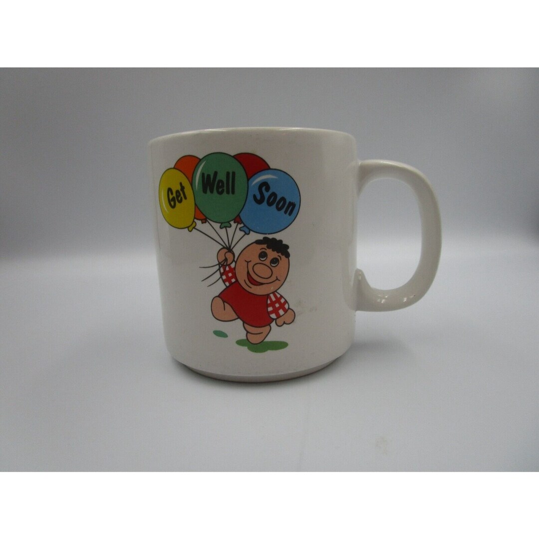 Vintage Get Well Soon Russ Berrie Mug Coffee Cup Gift, Oakland NJ ...