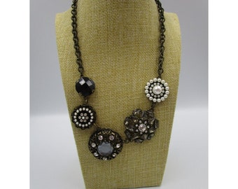 New 18" Lia Sophia Bib Collar Necklace Gift Fashion Women Party Holiday Jewelry