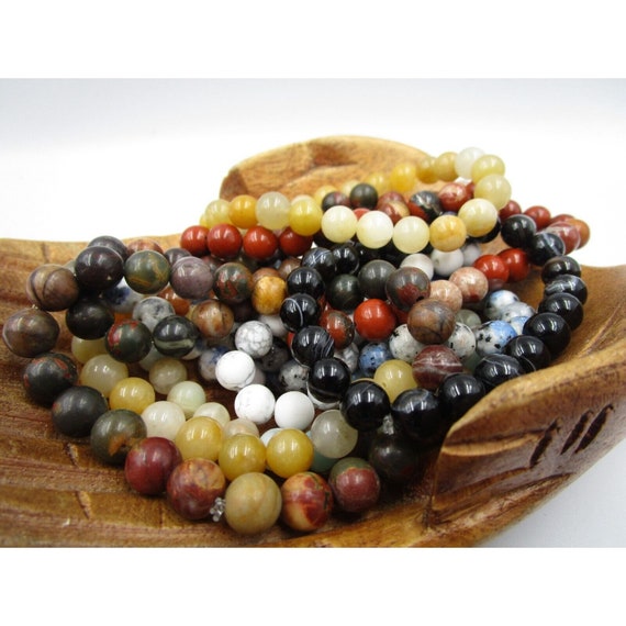 Gemstone Bracelet for Men Women Handmade Natural … - image 1