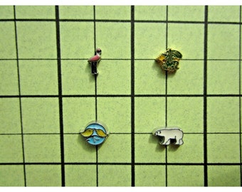 Flamingo, Dragon, Polar Bear, Love Birds, Floating Charms to fit Origami Owl