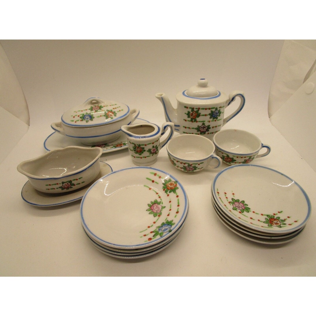 Vintage Occupied Japan Tea Set 14 Piece Etsy