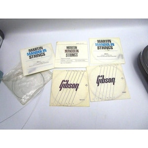 Martin & Gibson Mandolin Strings, Various Strings, MM14, MM10, Gibson First and Second String, Various Guitar and Mandolin Strings