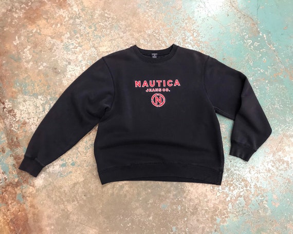 Vintage Nautica Crewneck Sweater - 90s - Size Larg