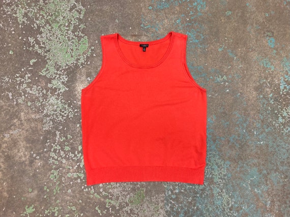 Thrifted Red Brick Sweater Vest Size 19 