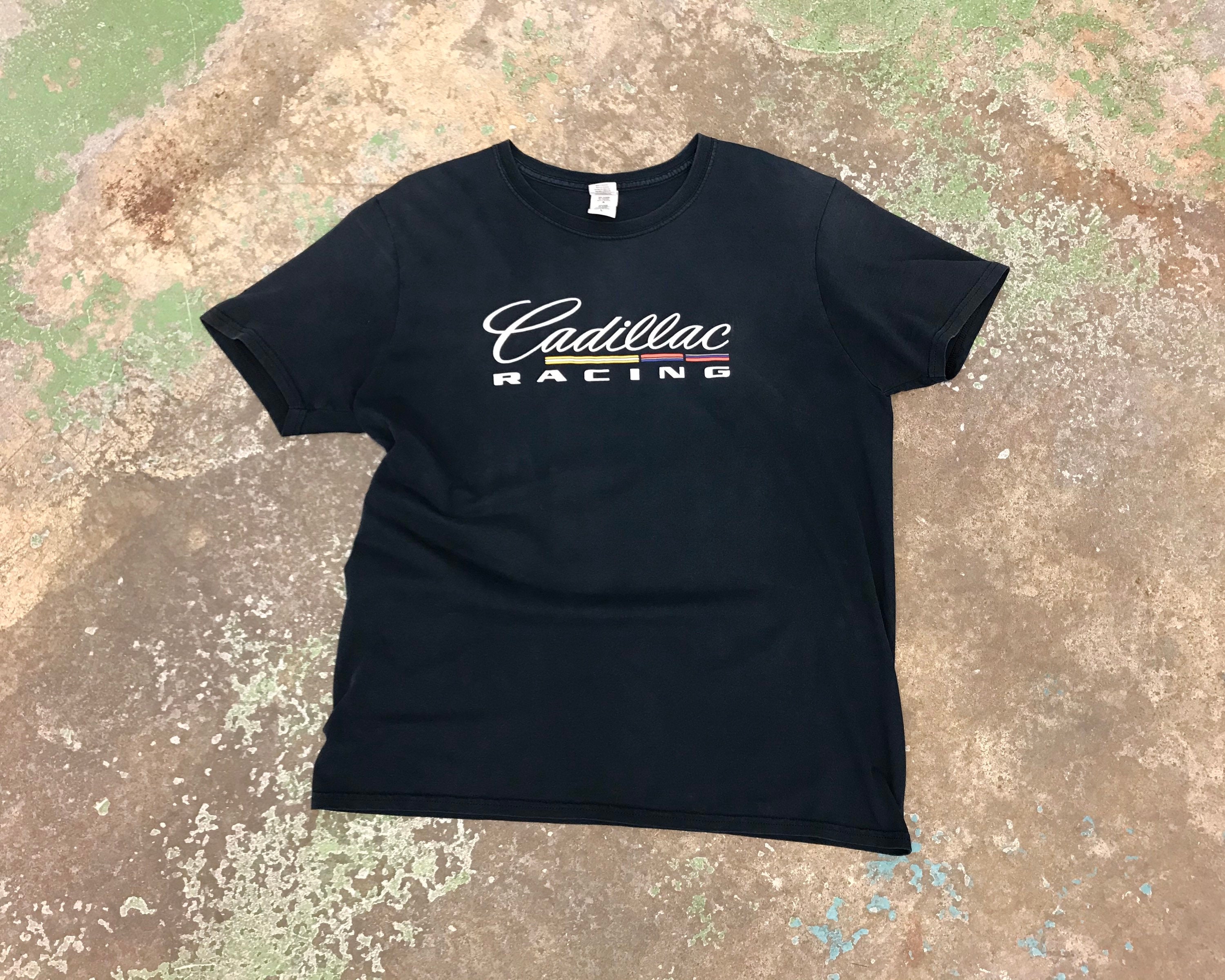 Thrifted Cadillac Racing T Shirt Perfect Amount of Fade / Etsy
