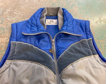 Vintage Puffer Vest Size 22” x 26” or Medium - Large Mens, 70s 80s 90s, SSX Ski Snowboard Puffer Corduroy Mountain North Face Co-Op Jacket