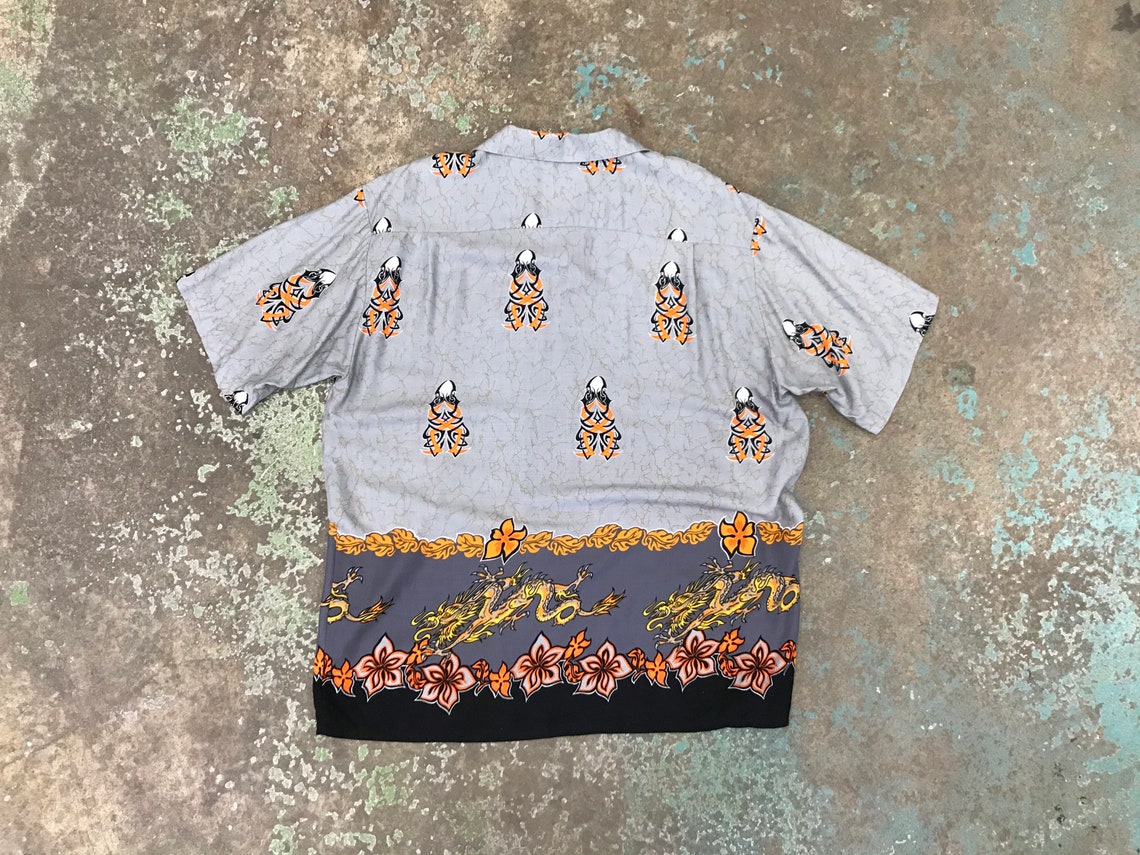 Vintage 90s / Y2K Bad Hawaiian guy Fieri Shirt Size 24.5 - Etsy UK