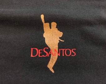 Vintage Desantos Martial Arts T Shirt, Size Small ish or 18.5” x 27”, tags toronto scarborough local scarboro danforth taekwondo mma karate