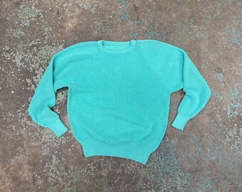Used Womens 80s-90s Unknown Turquoise Shaggy Wide Knit Size L 相当 古着 il_340x270.3727257602_rf4w.jpg