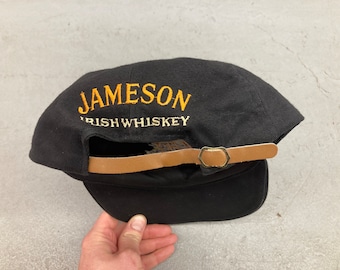 Vintage Jameson Irish Whisky Shallow Fit Dad Hat, Adjustable Leather Strap Back, tags scary night Halloween beer Canadian club snapback cap