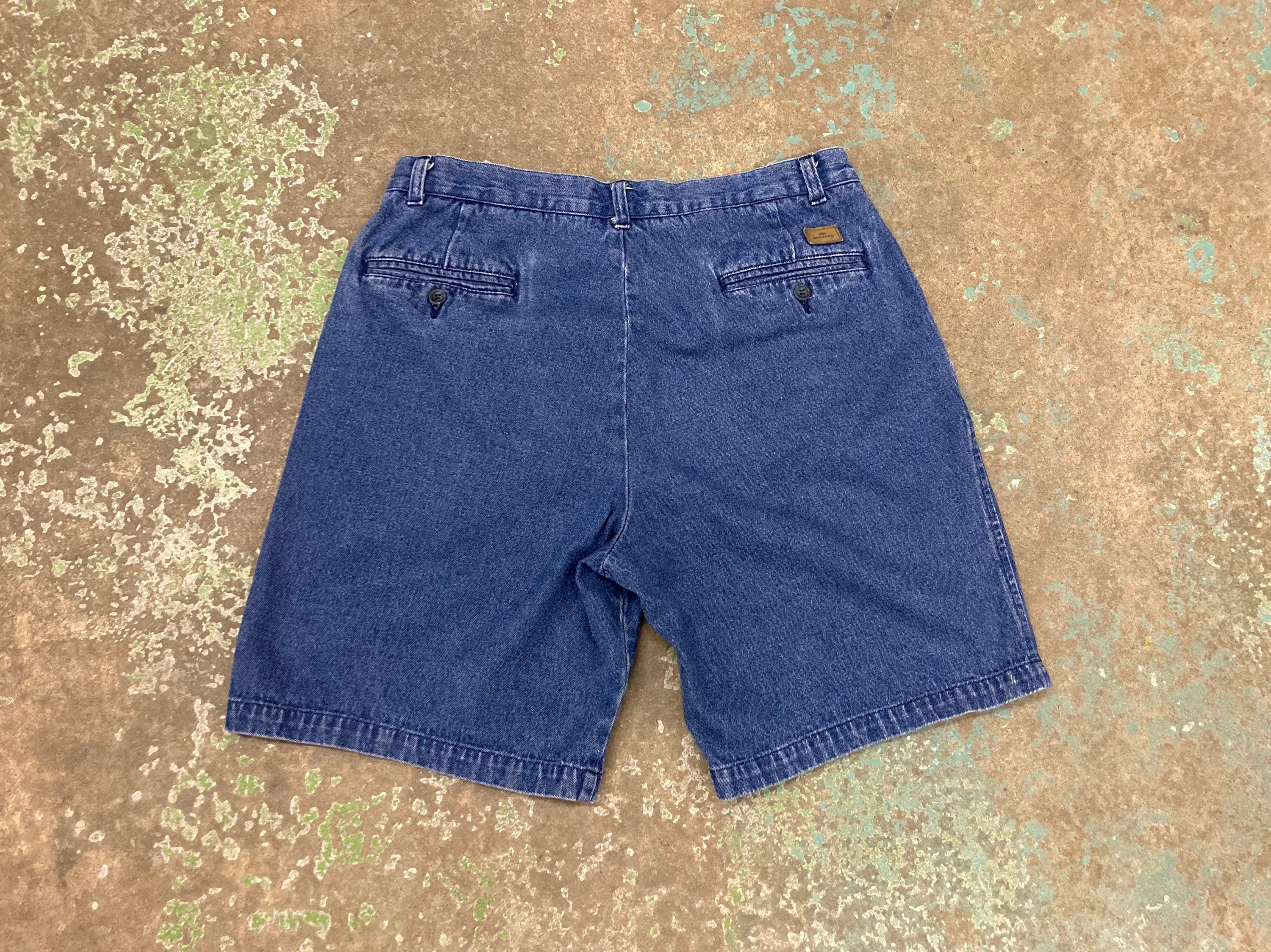 Thrifted Pleated Denim Big Boy Shorts / Jorts Dockers Brand Etsy UK