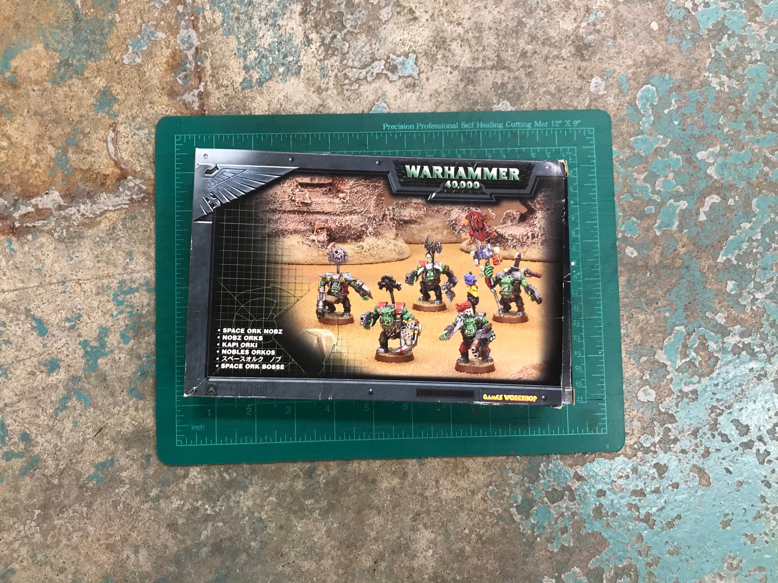 90s  Early 2000s 100% Complete 5 Miniatures Vintage Boxed Warhammer 40k Space Ork Nobz