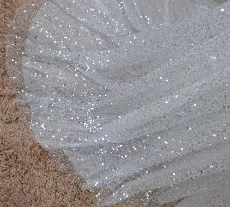 More Dresses RomantiqueBoho.com Illusory Sequined Beach Wedding Bohemian Dress Shiny Spaghetti Straps Deep V Backless Boho Bridal Gowns image 7