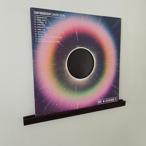 Handcrafted Wooden Vinyl Record Wall Mount Shelf – Display & Now Playing Shelf for LPs
