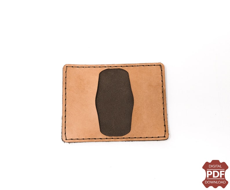 3-Pocket Bi-Fold Leather Wallet Digital PDF Template