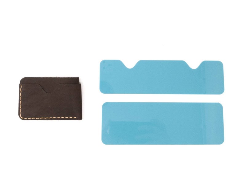 Minimalist 3-Pocket Folded WalletCard Holder Acrylic Template