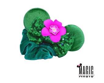 Scrunchie de orelhas inspirado na princesa Moana Te Fiti da Disney | Coleção "Hair" Necessities | para férias na Disneyland e Disney World