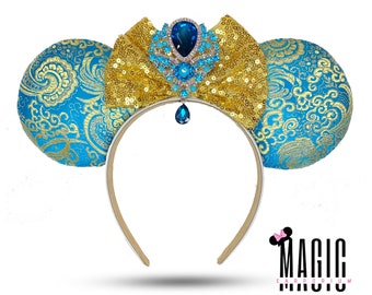 Jasmine Aladdin Disney Inspired Mouse Ears | Minnie Mouse Ears for Disneyland Disney World | Inspired by Magic Collection