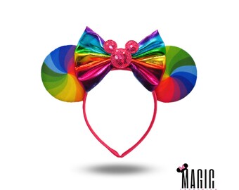 Rainbow Pride Mickey Mouse Minnie Mouse Disney Inspired Mouse Ears | for Disneyland Disney World Vacation
