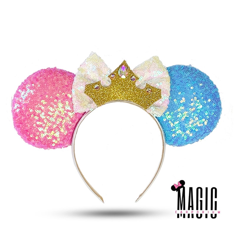 Sleeping Beauty Aurora Inspired Disney Mickey Mouse Ears Minnie Ears Disney Parks Ears Mouse Ears Custom Disney Ears