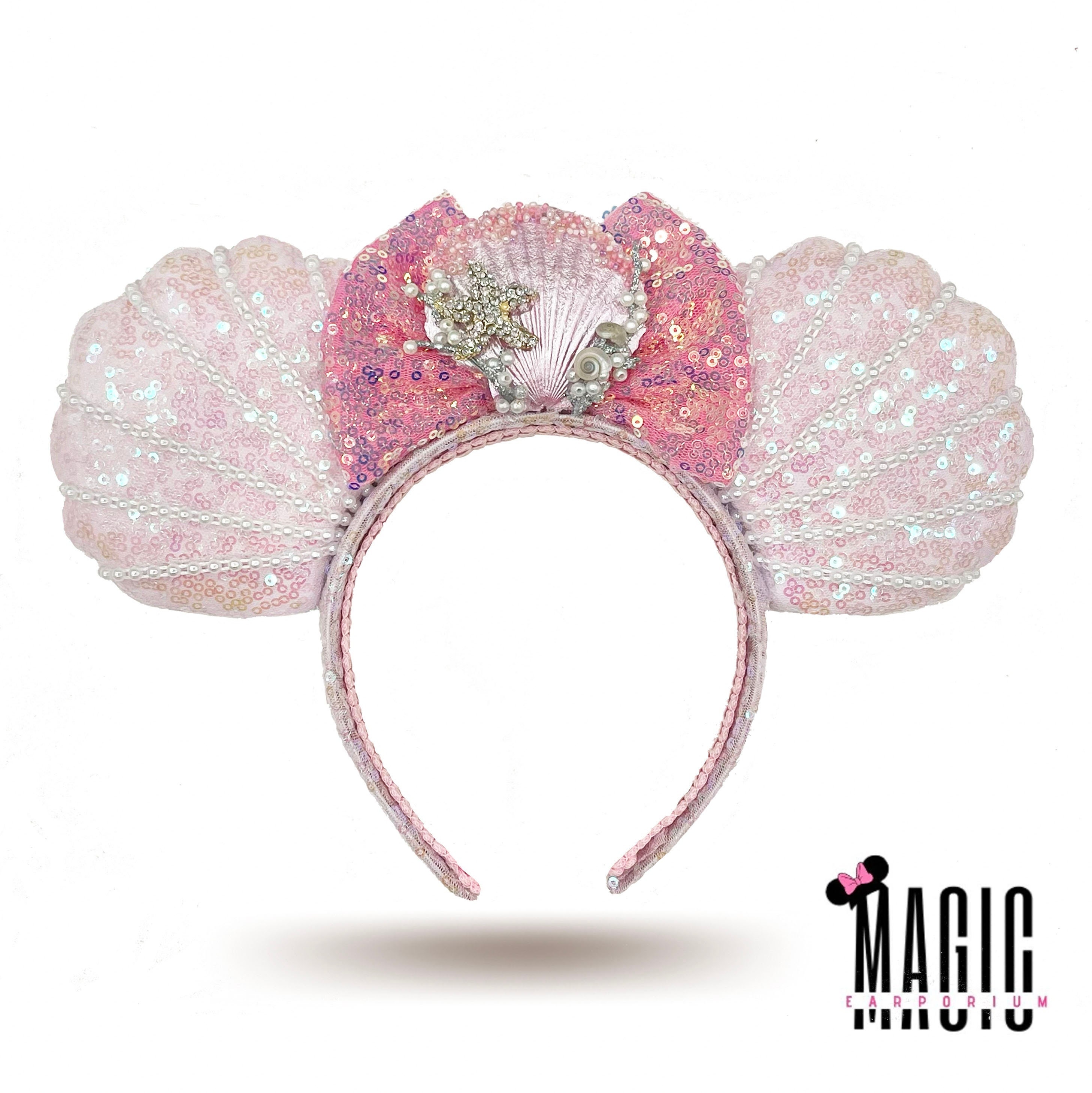 Disney Ear Shell Ariel Ears Little Mermaid Inspired Shell Pearl Mouse Ears | Mermaid ...