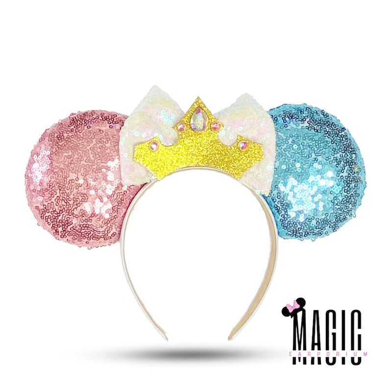 Sleeping Beauty Aurora Inspired Disney Mickey Mouse Ears Minnie Ears Disney Parks Ears Mouse Ears Custom Disney Ears