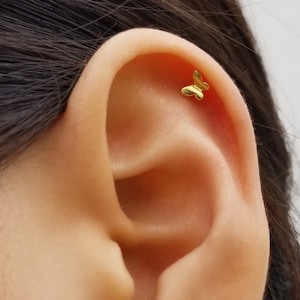 Butterfly Stud Earrings, Butterfly Earrings, Tiny Gold Stud Earrings, Dainty Stud Earrings, Small Earrings, Trendy Earrings, ANGELA EARRINGS
