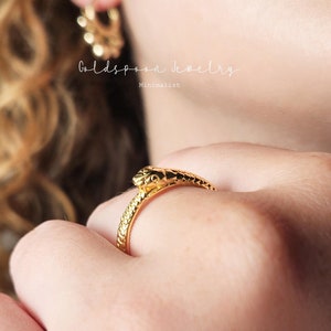 Snake Ring - Serpent Ring - Stacking Ring - Gold Ring - Statement Ring - Everyday Ring - Stackable Ring - Bold Ring - CHRISTINA RING