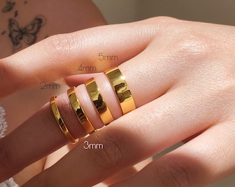 Band Ring, Wedding Ring, Engagement Ring, Classic Band Ring, Minimalist Band Ring, Stacking Ring, Simple Ring, Thin Ring, ADRIANA RING