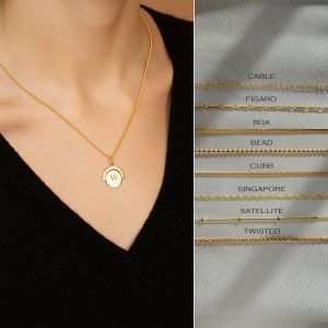 Collar inicial - Collar giratorio - Collar personalizado - Collar delicado - Regalo para novia - Collar minimalista - COLLAR LILITH