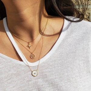 Star Pendant Necklace, Gold Star Necklace, North Star Necklace, Celestial Pendants, Dainty Pendants, Minimalist Necklace, HEATHER NECKLACE