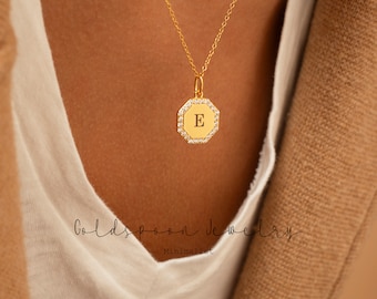 Initial necklace - Geometric necklace - Dainty necklace - Statement necklace - Minimalist necklace - Gold necklace - RORY NECKLACE