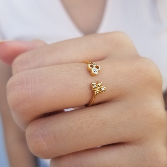Disney Stitch Ring for Women Adjustable Opening Finger Ring Bride
