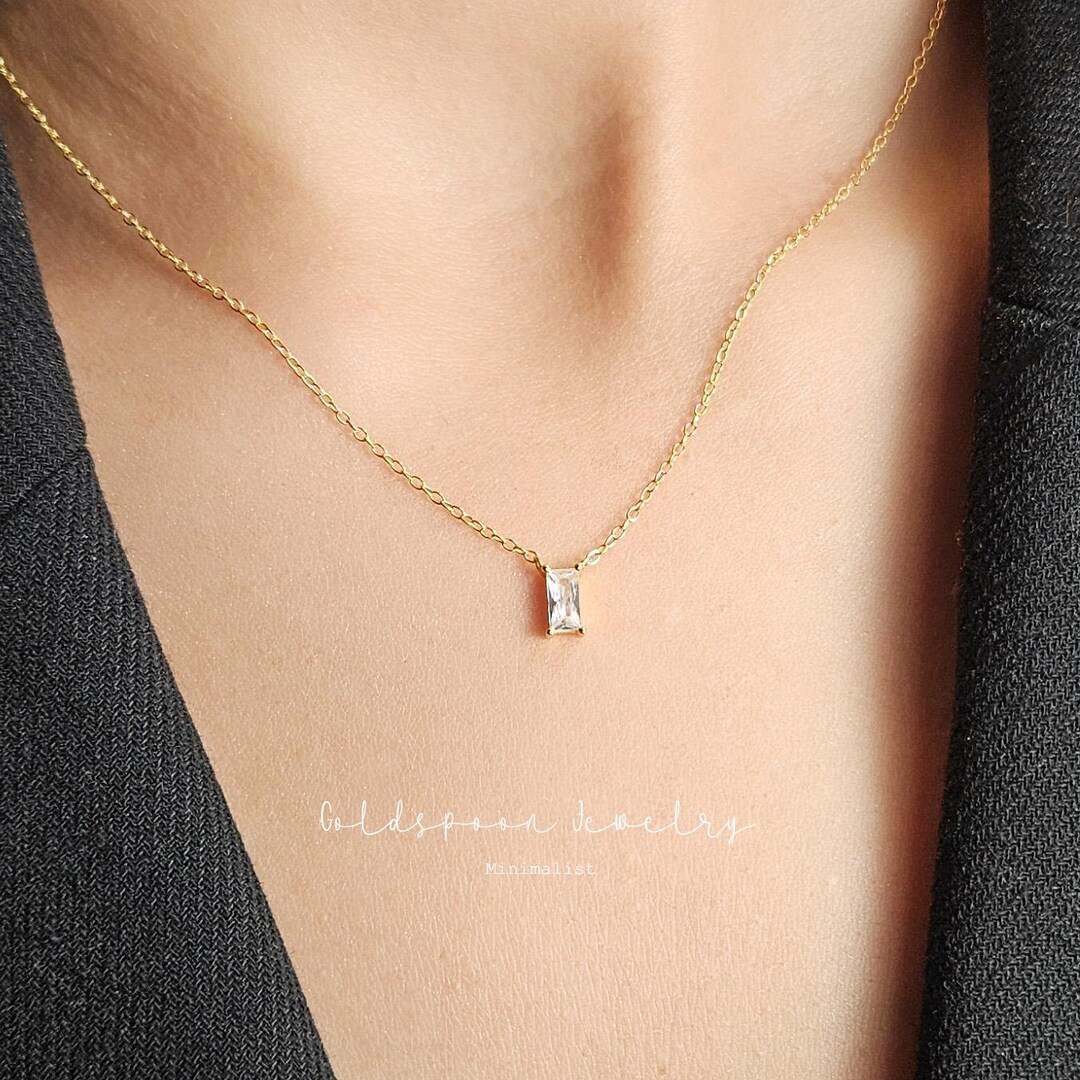 Dean Davidson Baguette Birthstone Pendant Necklace