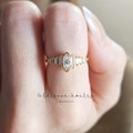 Wedding ring - Engagement ring - Art deco ring - Minimalist ring - Baguette ring - Marquise ring - Everyday ring - Dainty ring - JANE RING
