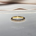 Birthstone Band Ring - Half Eternity Ring - Wedding Ring - Everyday Ring - Stacking Ring - Dainty Ring - Minimalist Ring - BREANNA RING